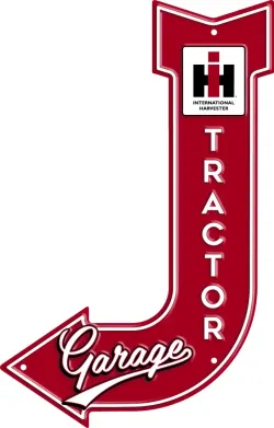 IH Tractor Garage Arrow Sign Part #1910