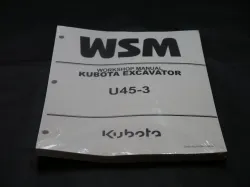 U45 U45-3 Work Shop Manual     Part #97899-60610