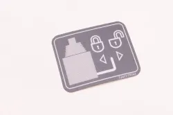 LABEL, R/V LOCK  Part #7J417-77740