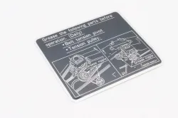 LABEL, GREASE UP Part #76539-34830