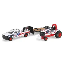 1:32 Case IH Stars & Stripes Puller Tractor with Truck and Trailer Set Part #ZFN44519