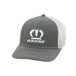 Krone Grey/White Trucker Cap Part #KRN22A-H6