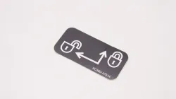 LABEL,LEVER LOCK Part #6C360-47514