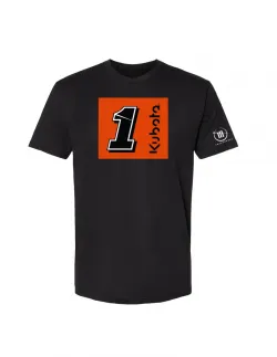 Kubota / Ross Chastain # 1 Square Black T-Shirt - XL Part #RCK1002-4