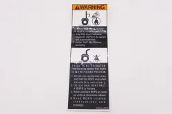 LABEL WARNING (R Part #K2591-65572