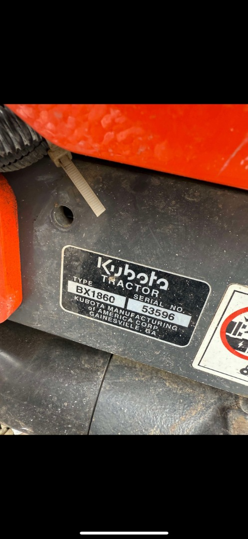 Kubota BX1860V