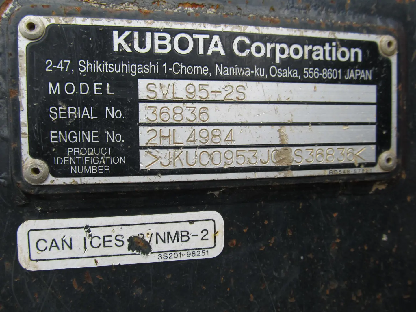 Kubota SVL95-2SHFC