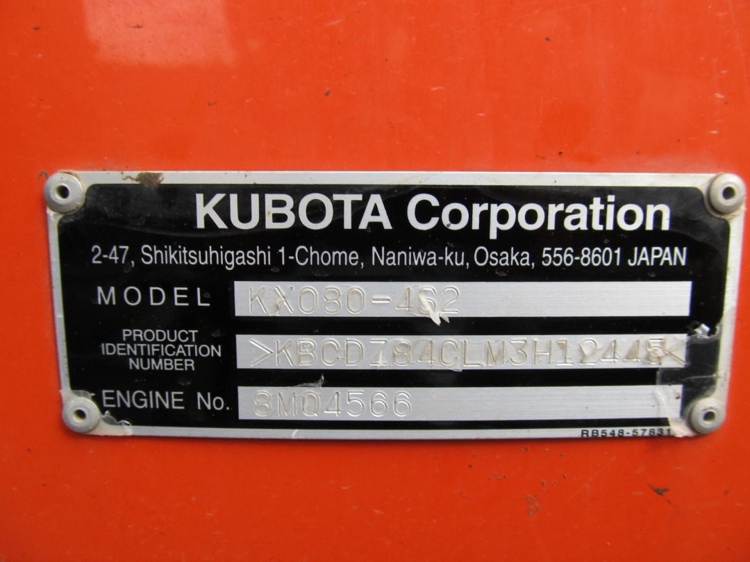 Kubota KX080-4S2R3