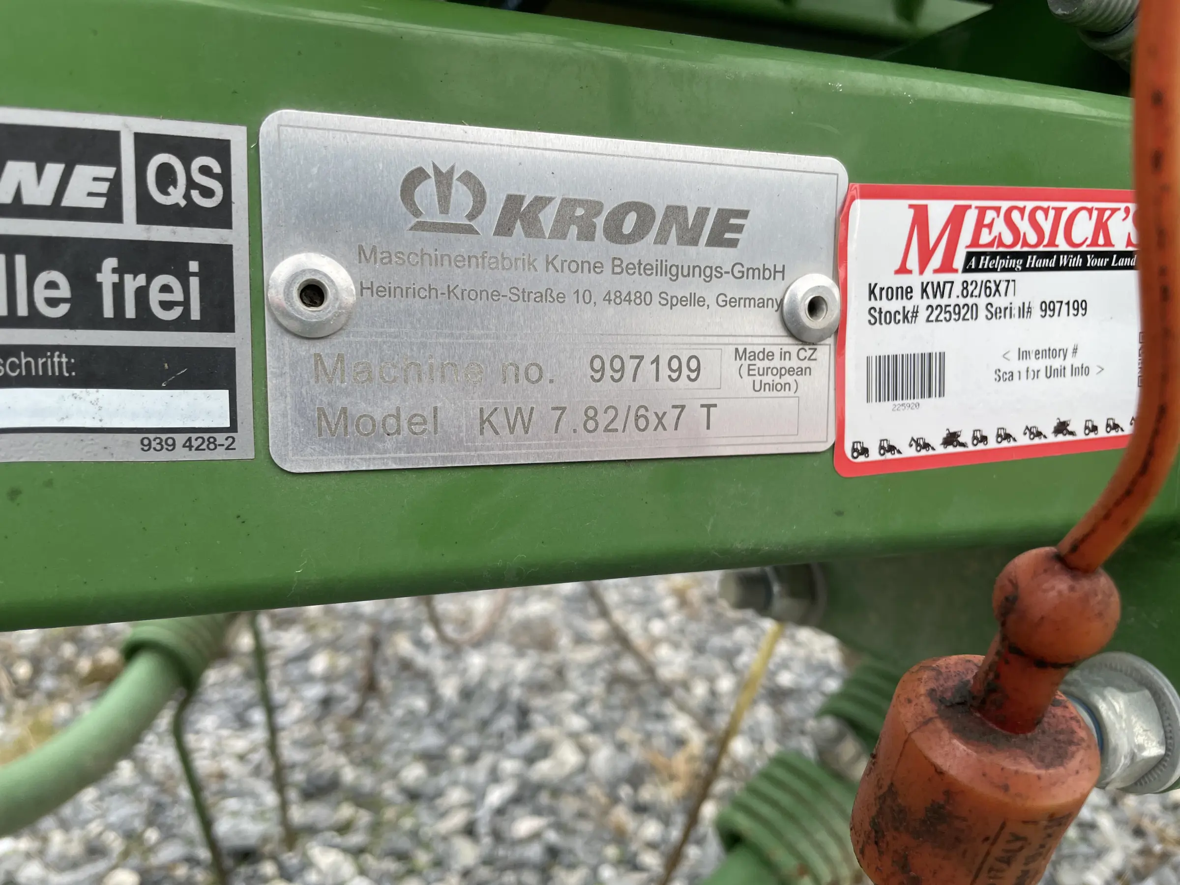 Krone KW7.82/6X7T