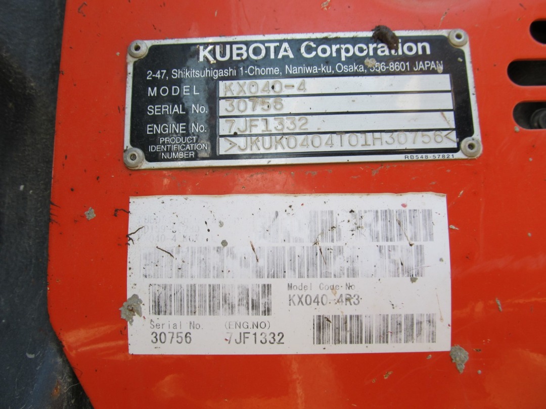 Kubota KX040-4R3