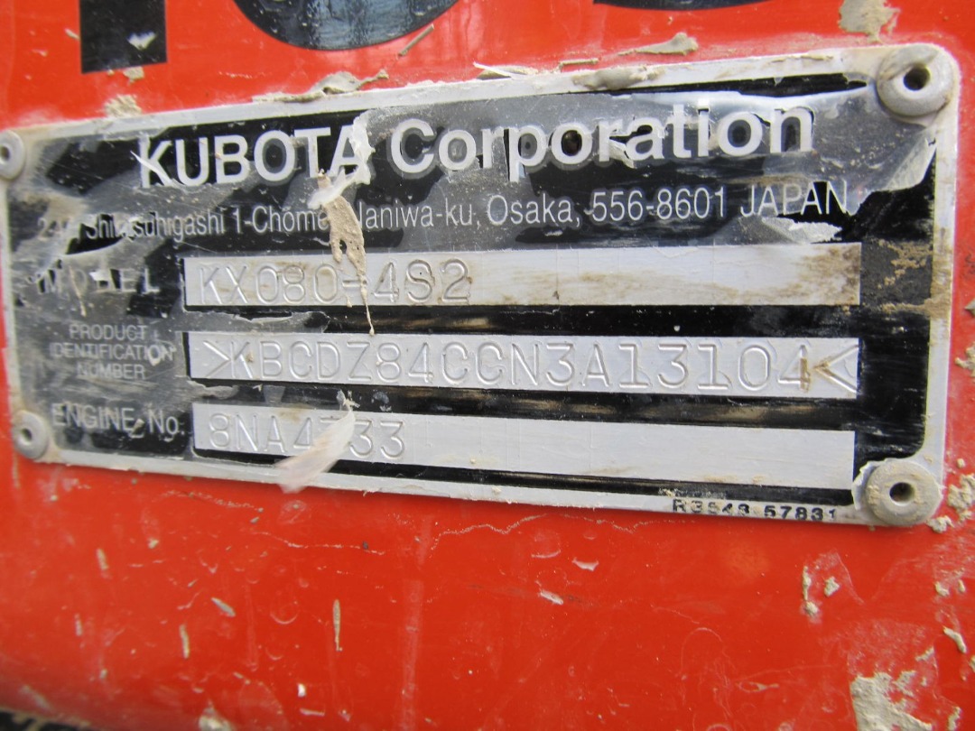 Kubota KX080-4S2R3