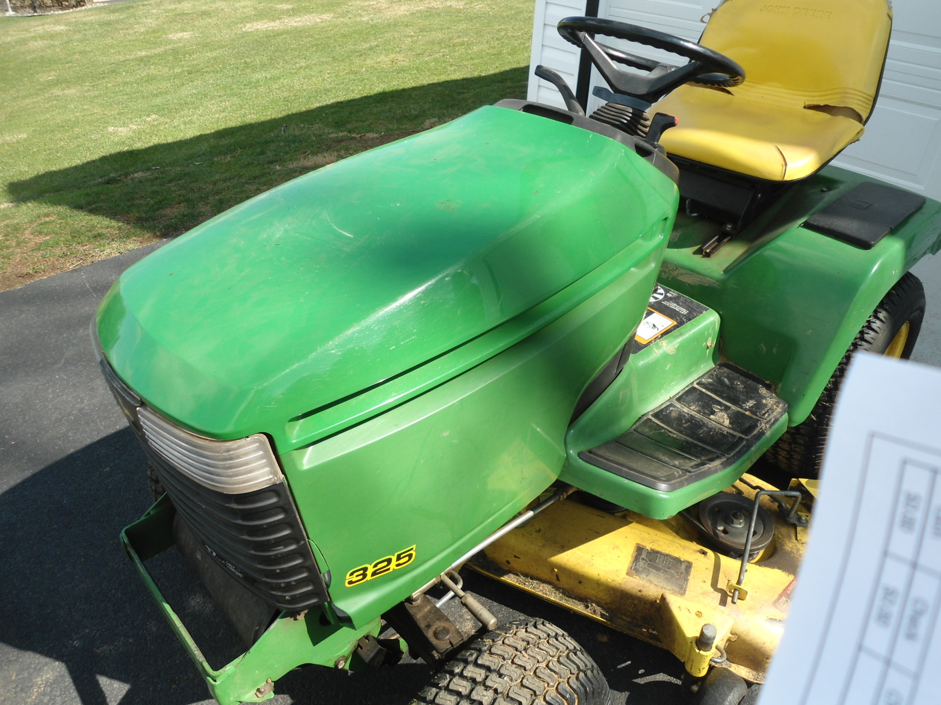 John deere 325 online mower