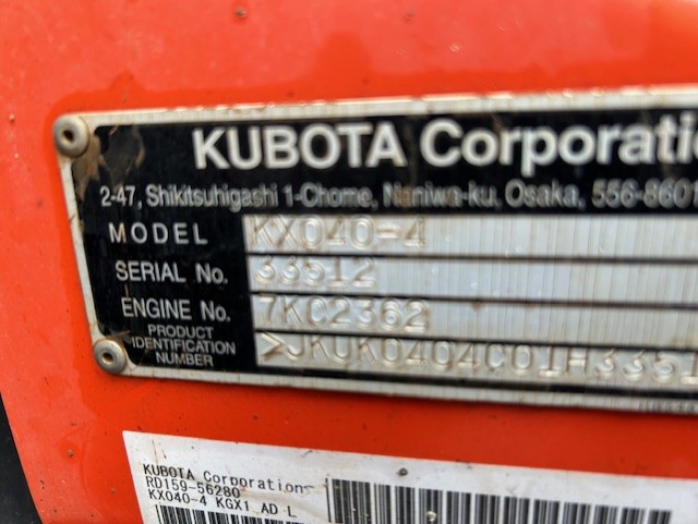 Kubota KX040-4R3A