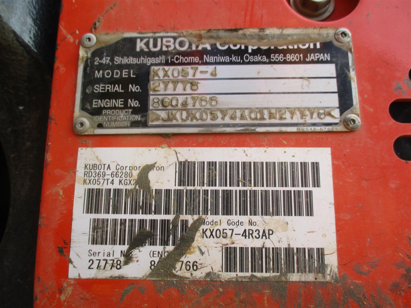 Kubota KX057-4R3AP