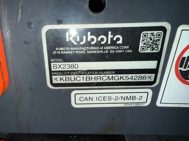 Kubota BX2380R14V-1