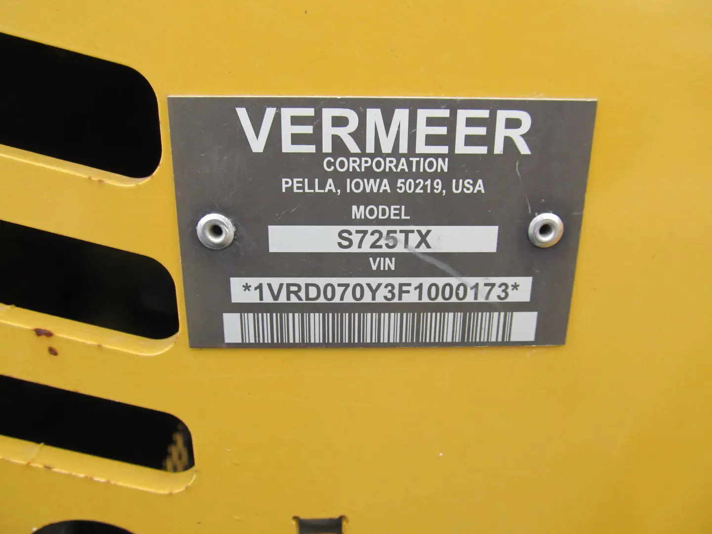 Vermeer S725TX
