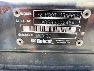 Bobcat 72 Root Grapple