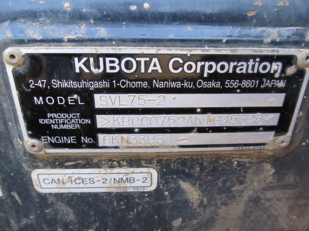 Kubota SVL75-2HWC