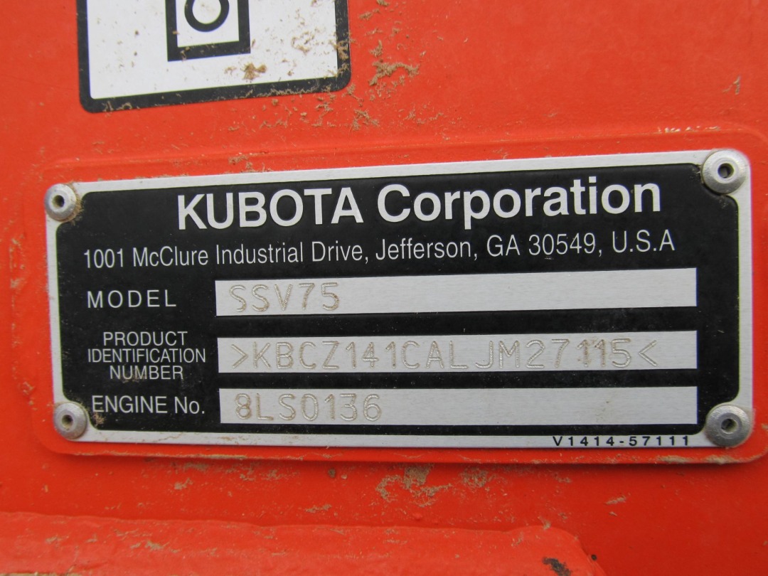 Kubota SSV75HRC