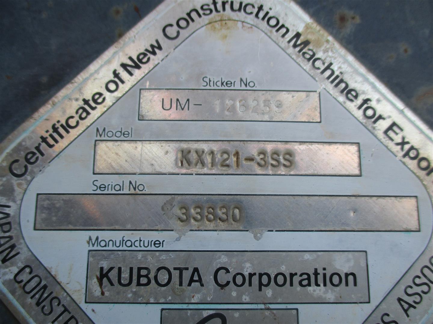 Kubota KX121-3R4