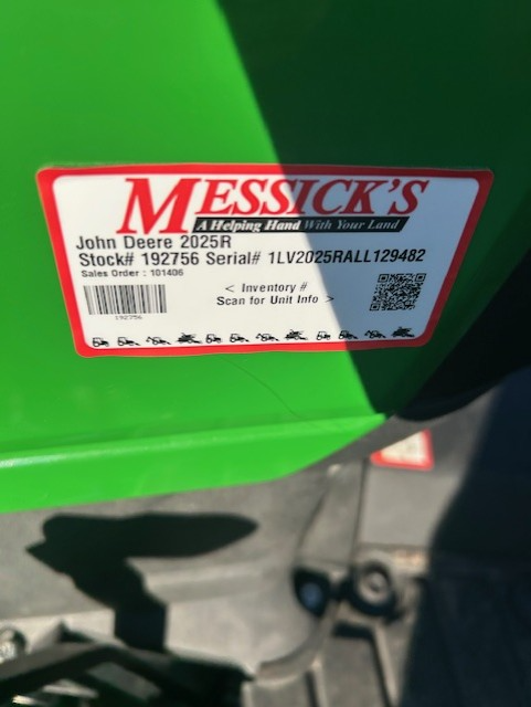 John Deere 2025R