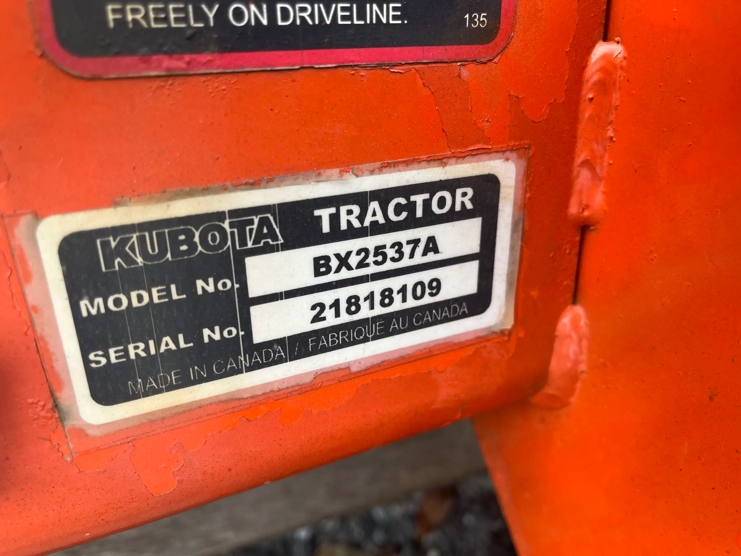 Kubota BX2537A