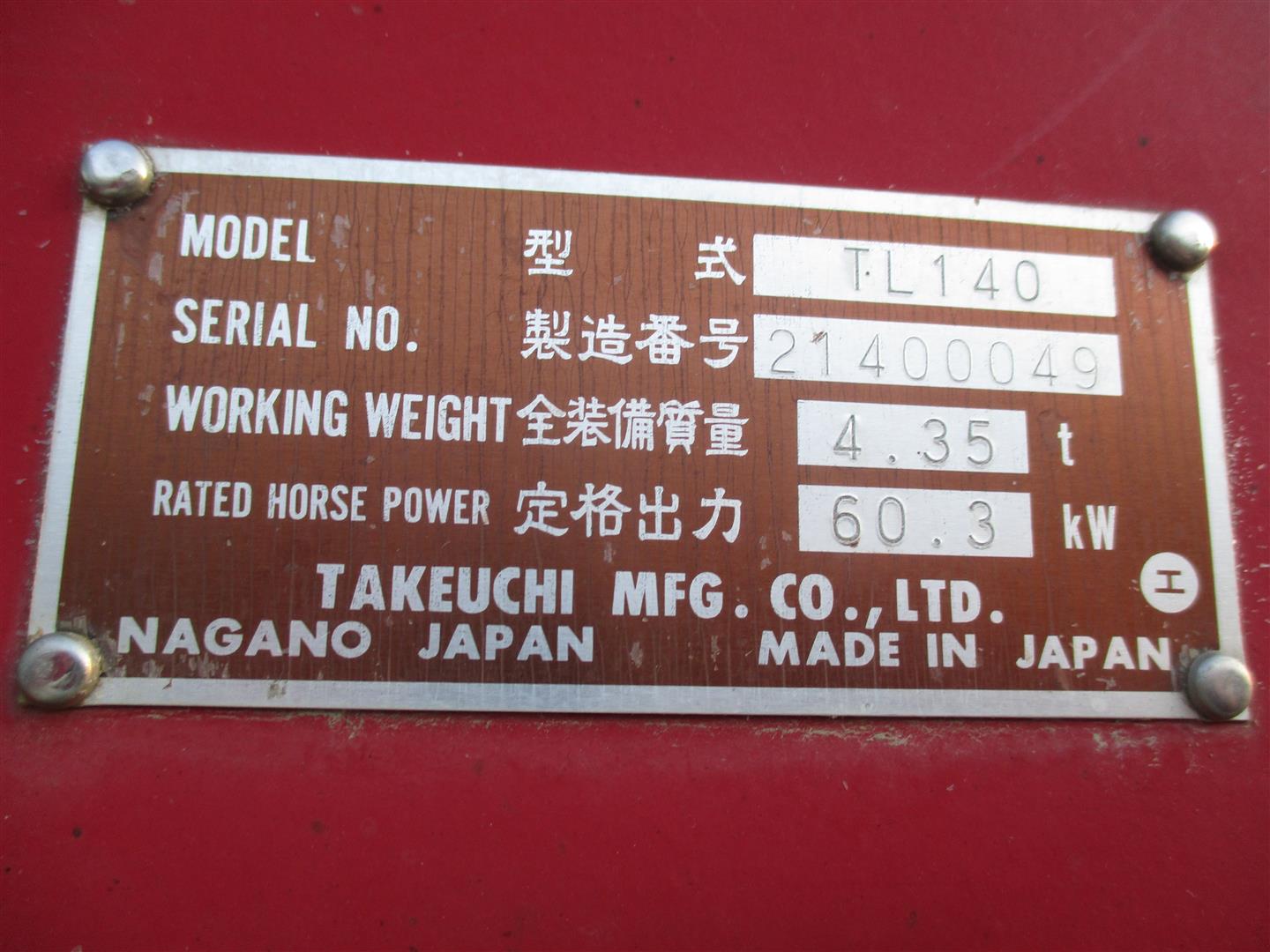 Takeuchi TL140