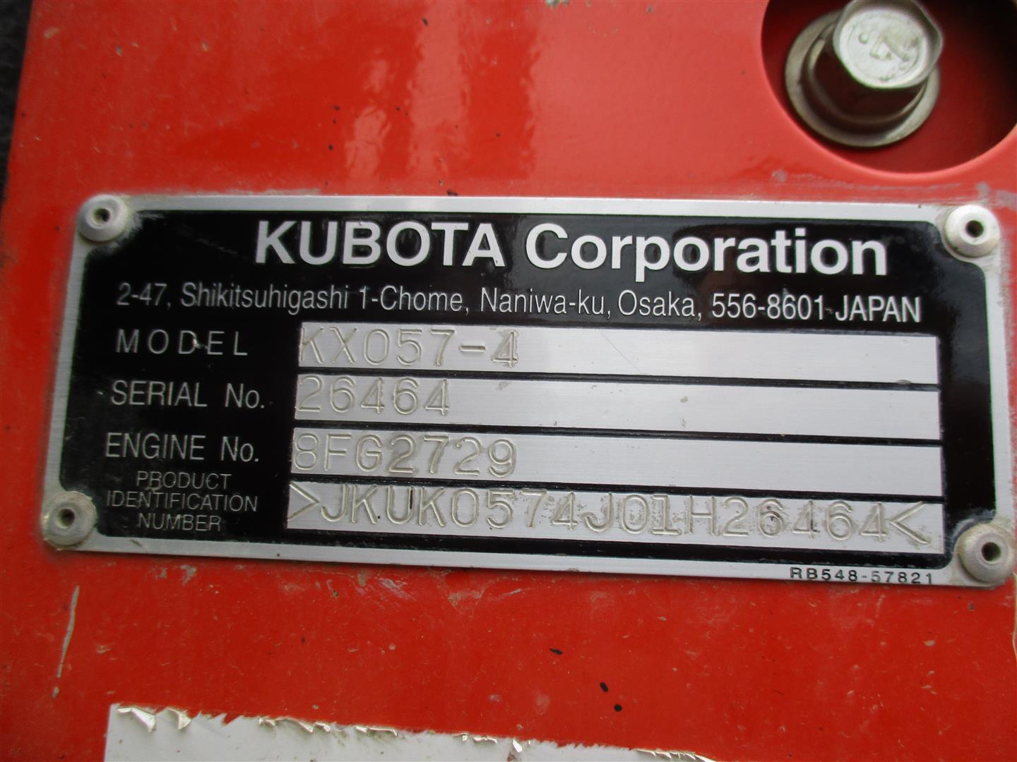 Kubota KX057-4R3