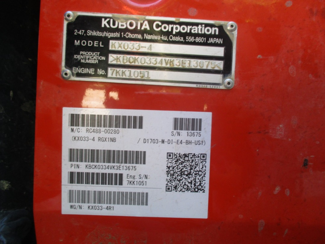 Kubota KX033-4R1