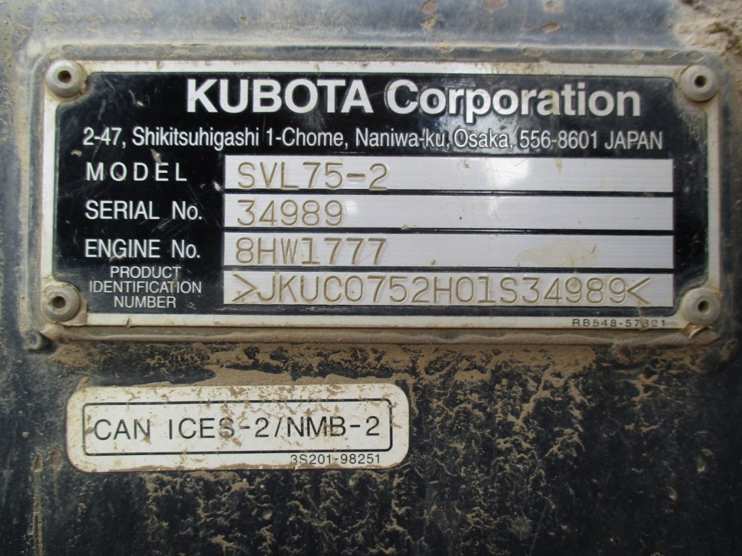 Kubota SVL75-2HWC
