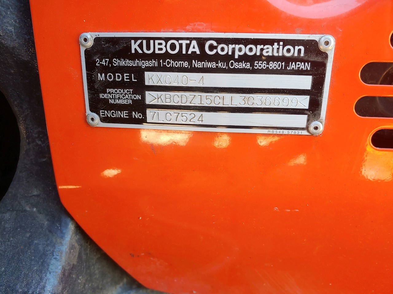 Kubota KX040-4R1