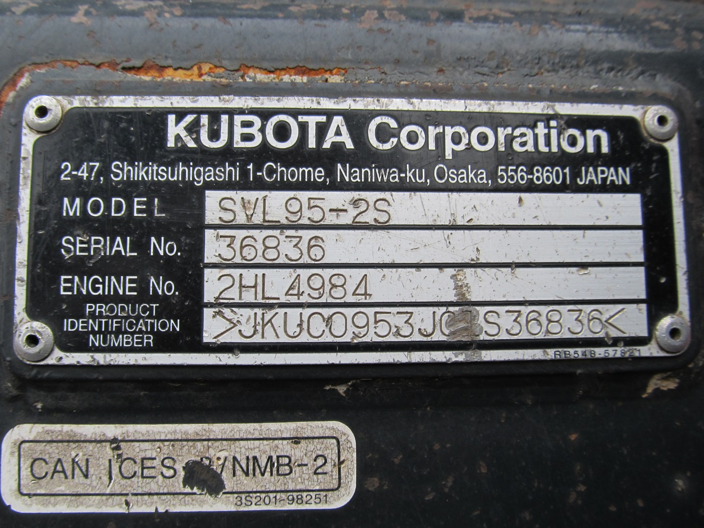 Kubota SVL95-2SHFC