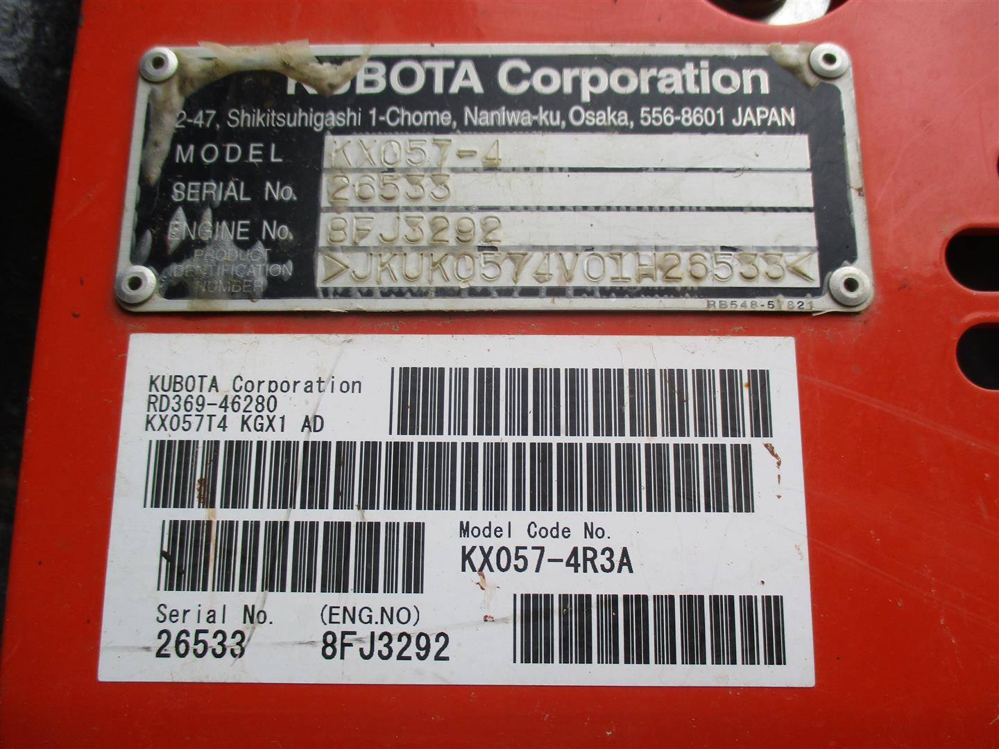 Kubota KX057-4R3A
