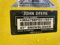 Part Number: John Deere 47" Snowblower