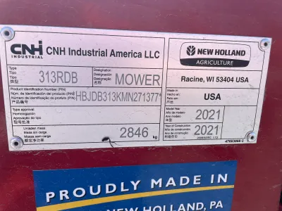 Part Number: New Holland 313RDB