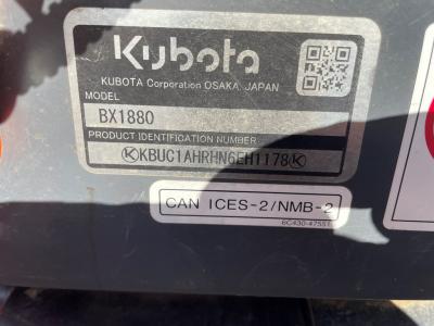 Part Number: Kubota BX1880