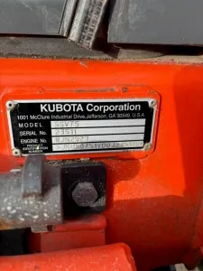 Part Number: Kubota SSV75PHFRC
