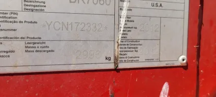 Part Number: New Holland BR7060