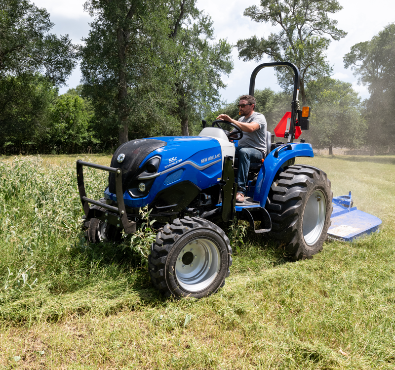 New Holland compact tractor in for service