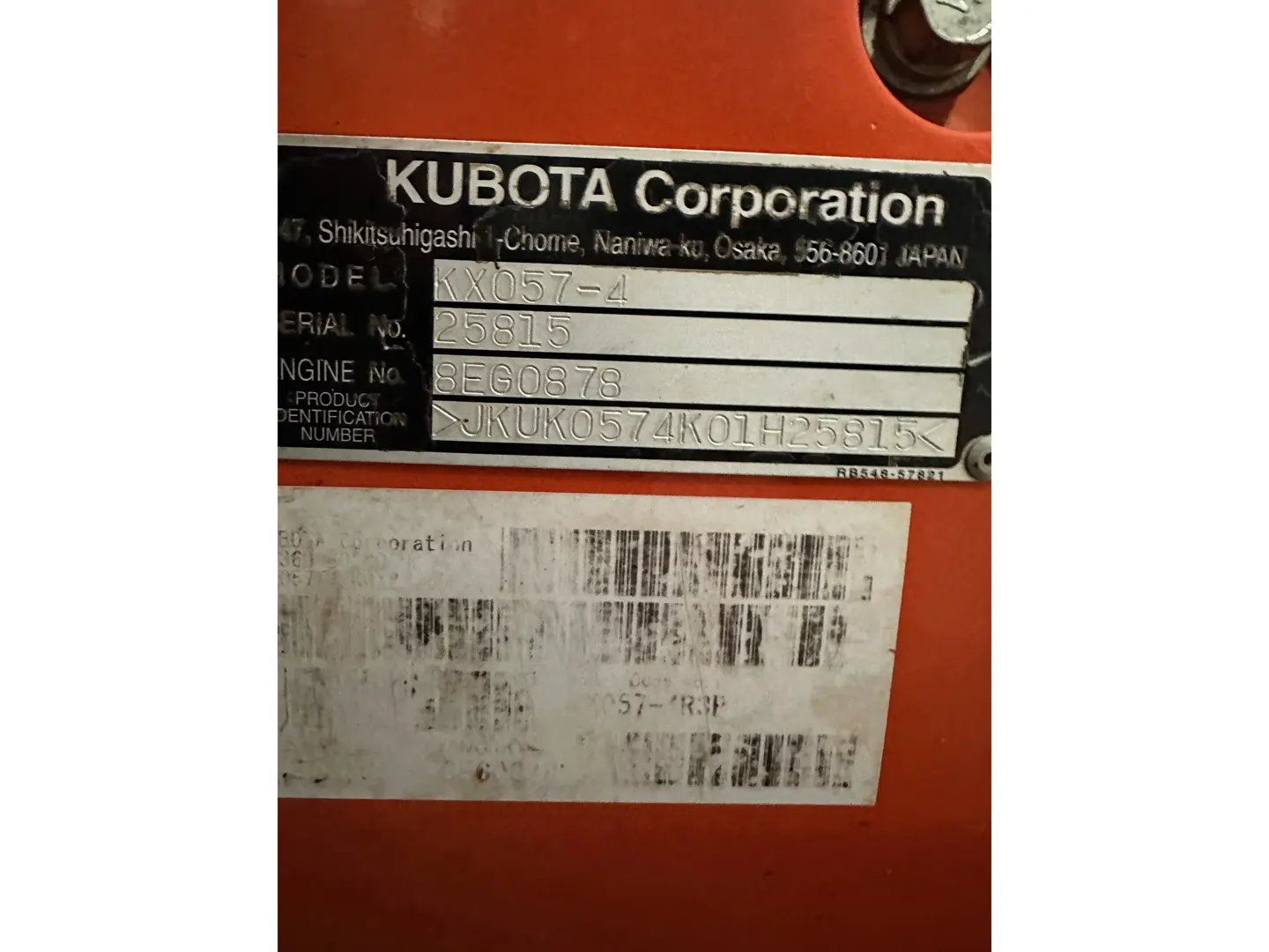 Kubota KX057-4R3P