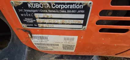 Part Number: Kubota KX040-4R3AP