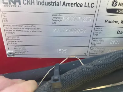 Part Number: New Holland PROCART 1225 PLUS