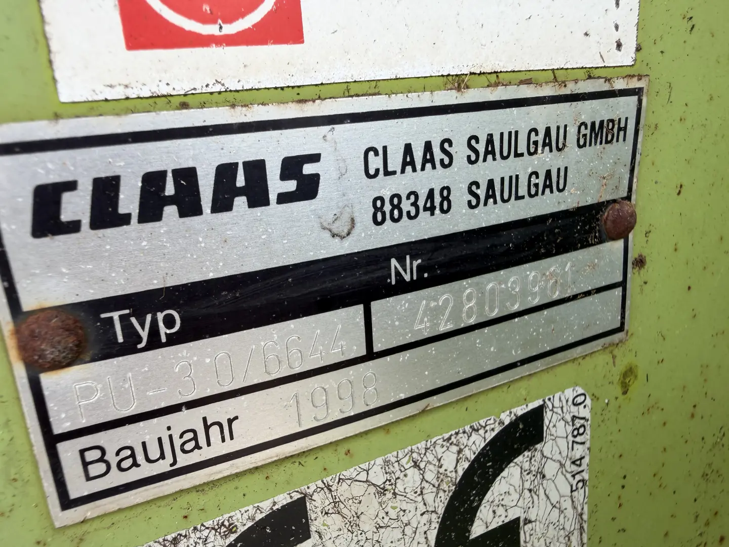 Claas 850