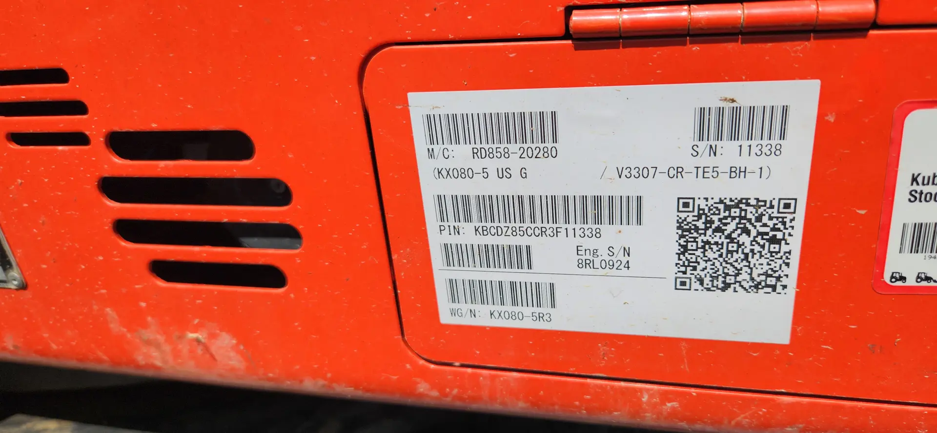 Kubota KX080-5R3