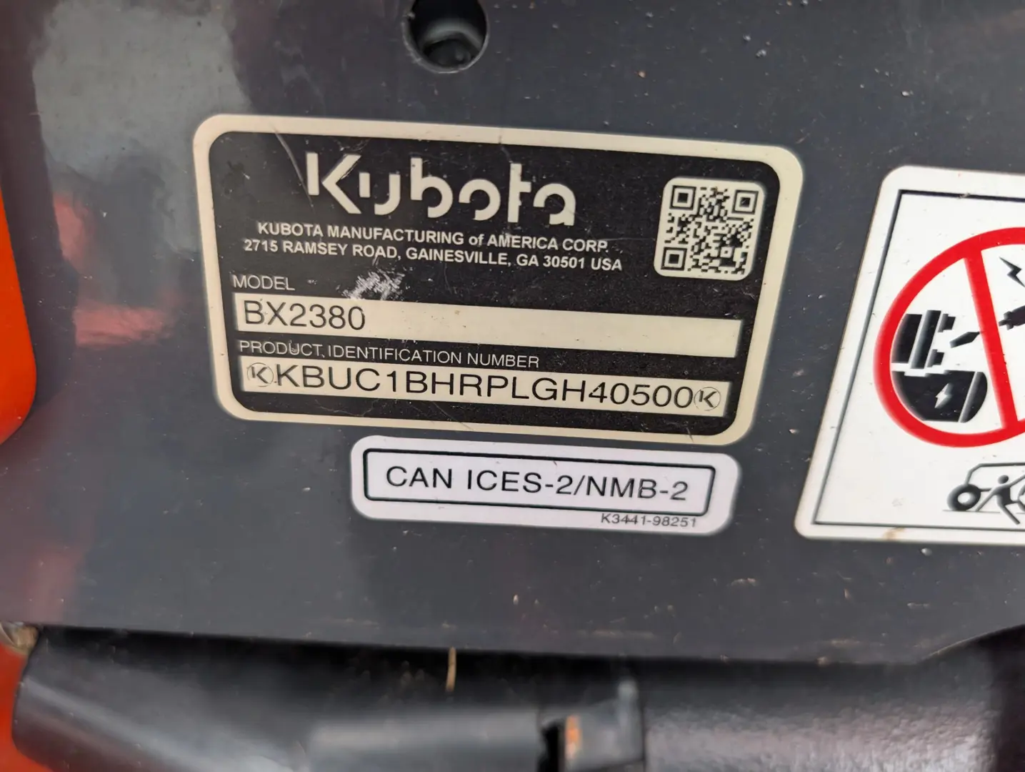 Kubota BX2380RV60D