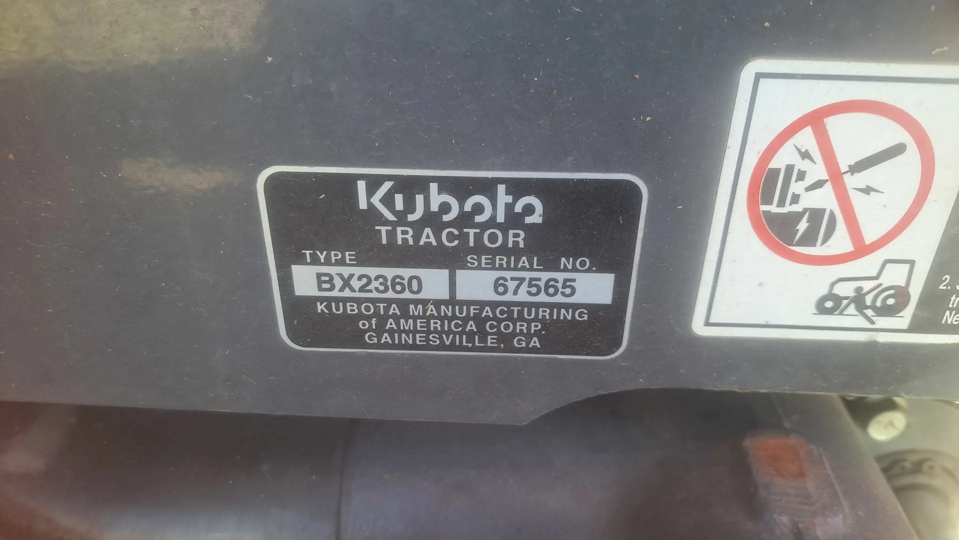 Kubota BX2360RV