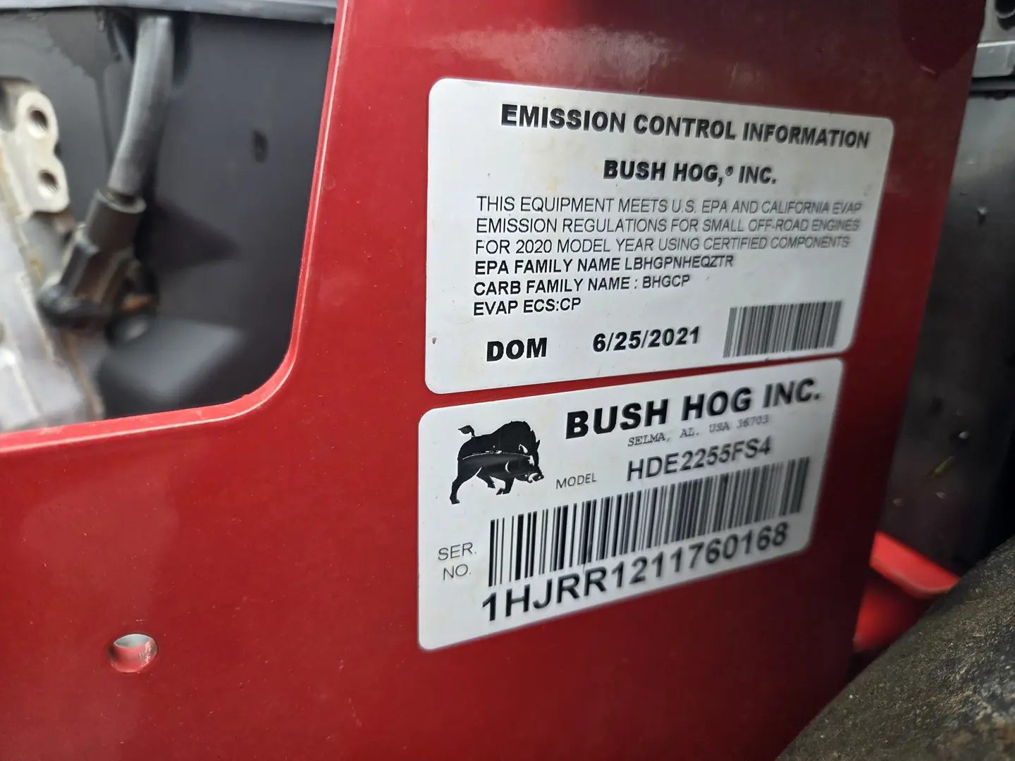 Bush Hog HDE2255